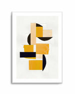 Yellow Abstract Collage by Alisa Galitsynae | Art Print