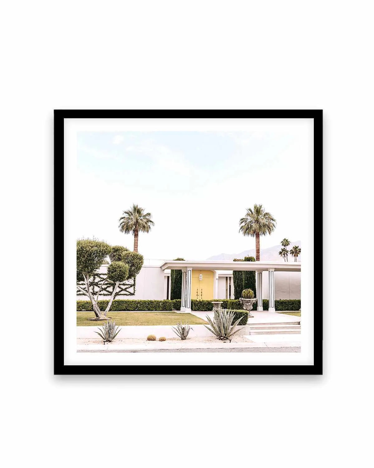 Yellow Door, Palm Springs Art Print from Olive et Oriel where you can shop wallpaper and artworks online