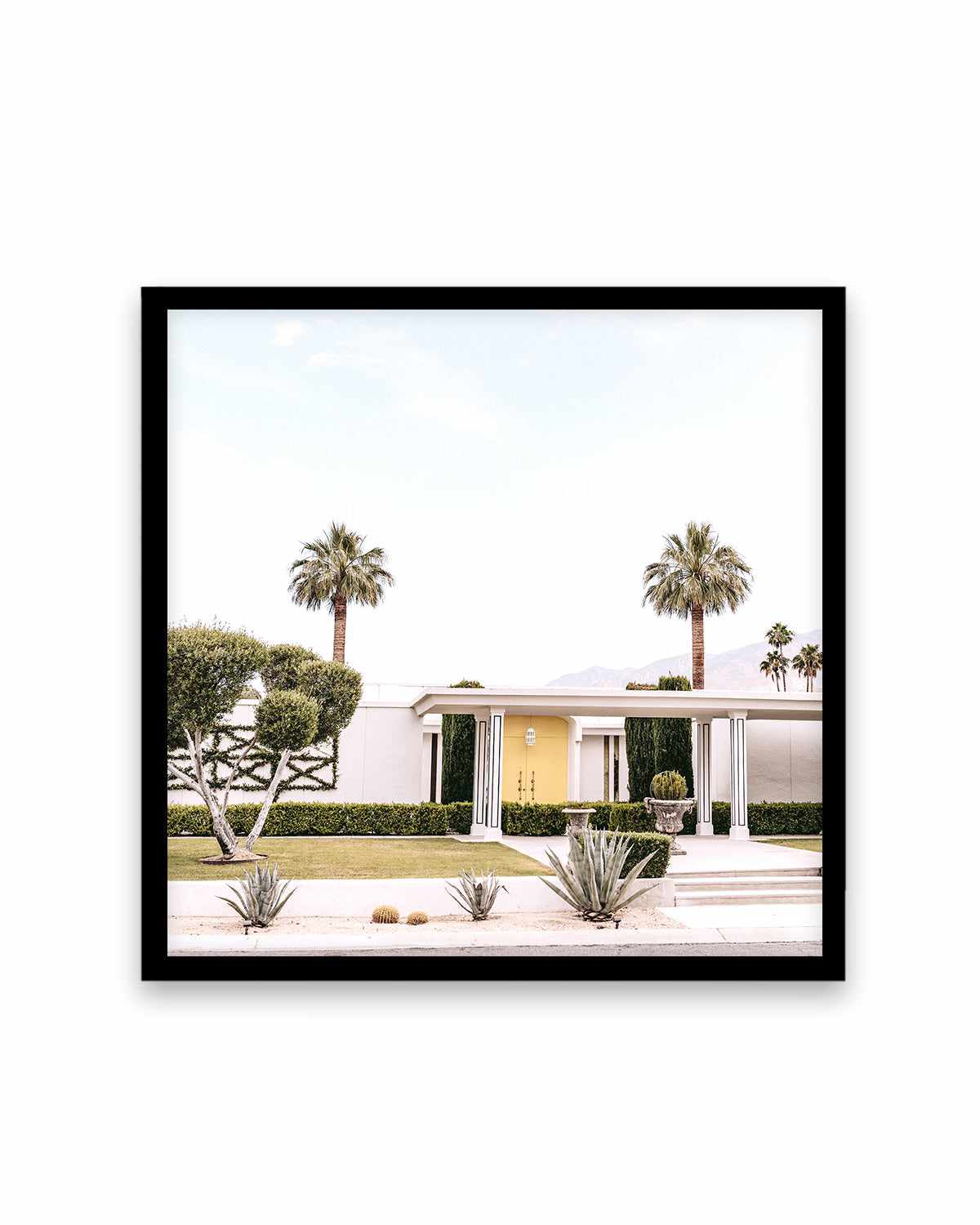 Yellow Door, Palm Springs Art Print