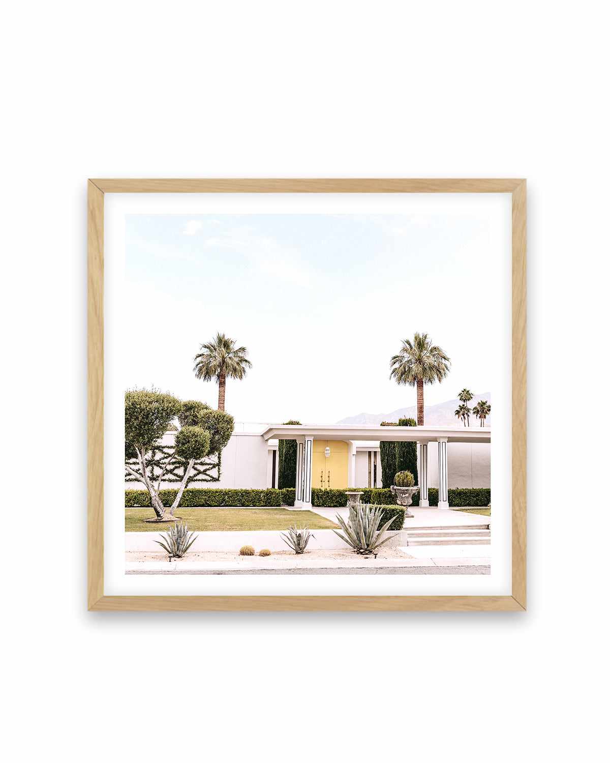 Yellow Door, Palm Springs Art Print