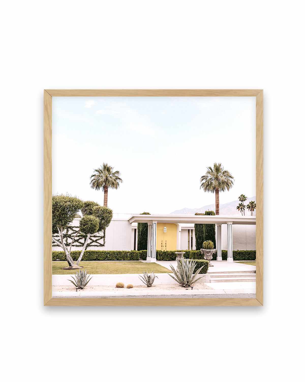 Yellow Door, Palm Springs Art Print