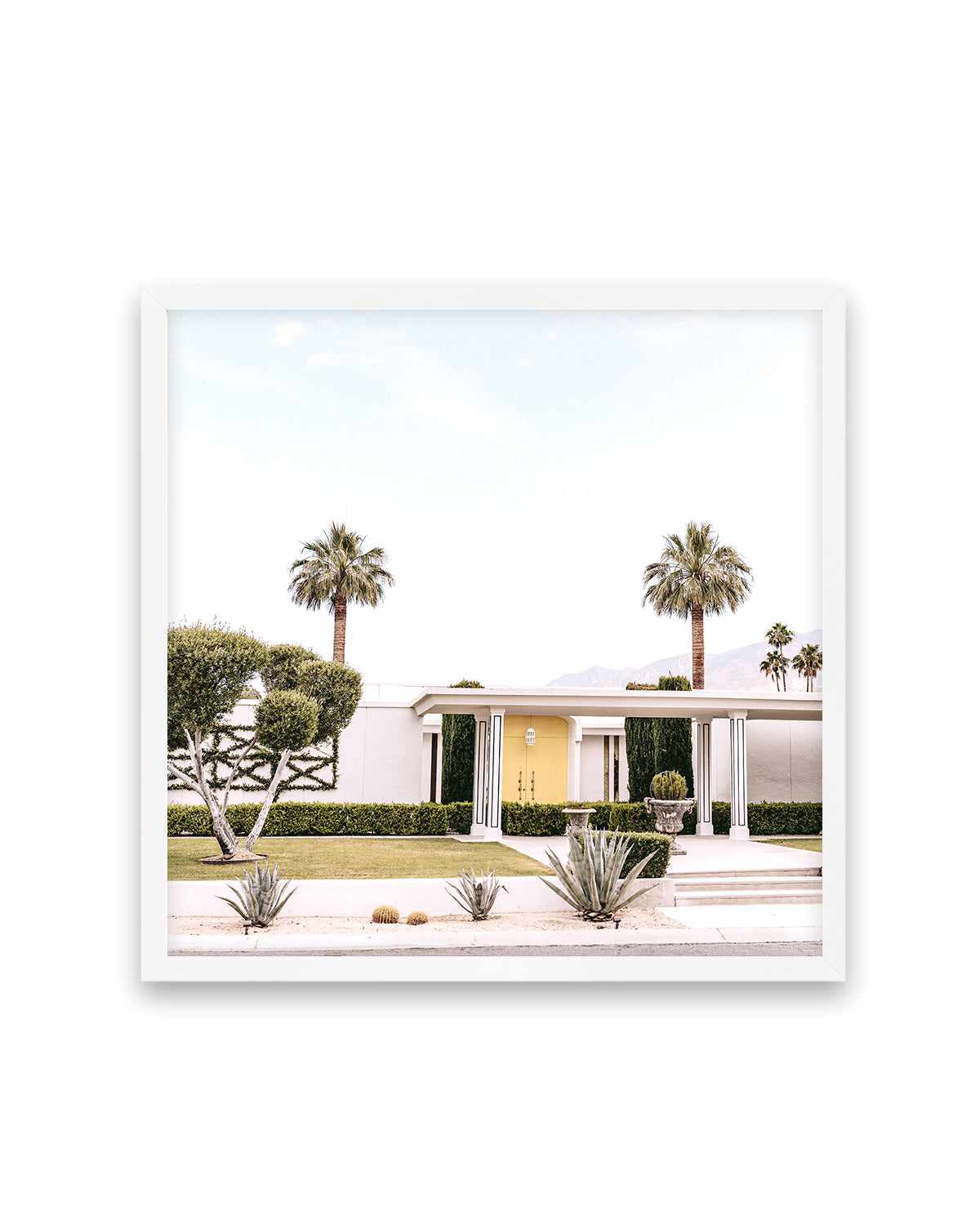 Yellow Door, Palm Springs Art Print