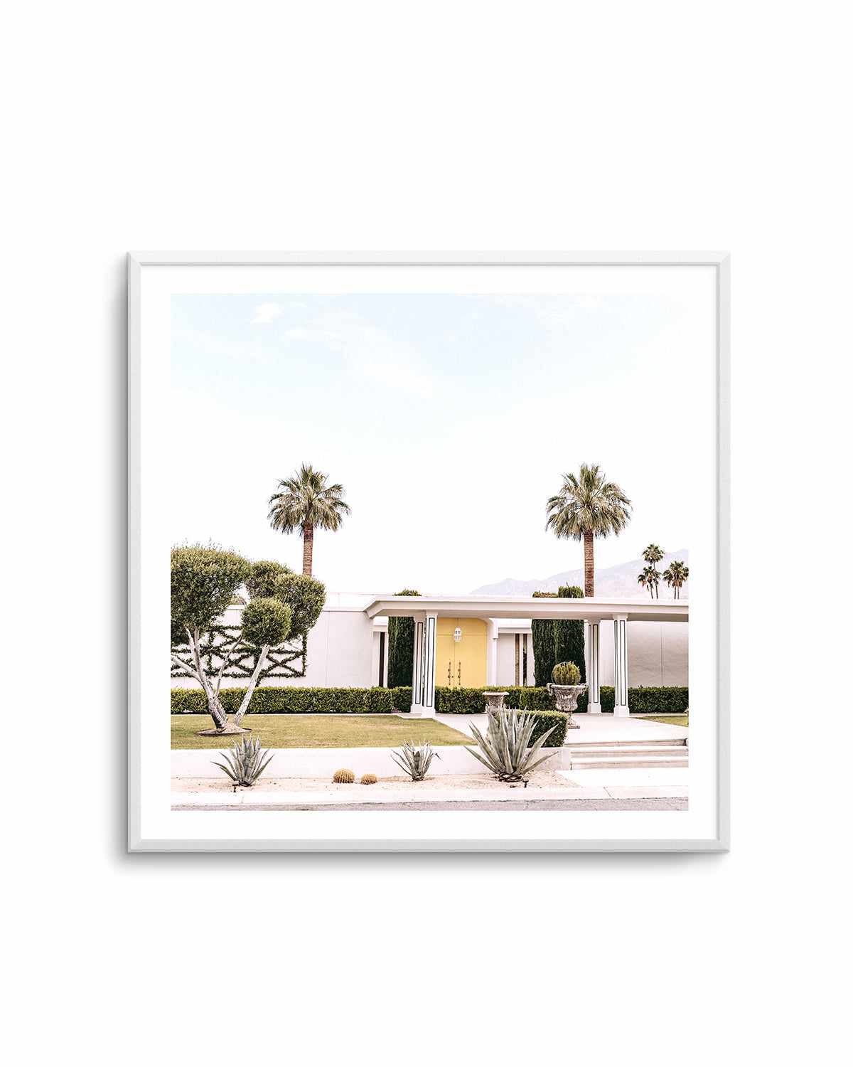 Yellow Door, Palm Springs Art Print