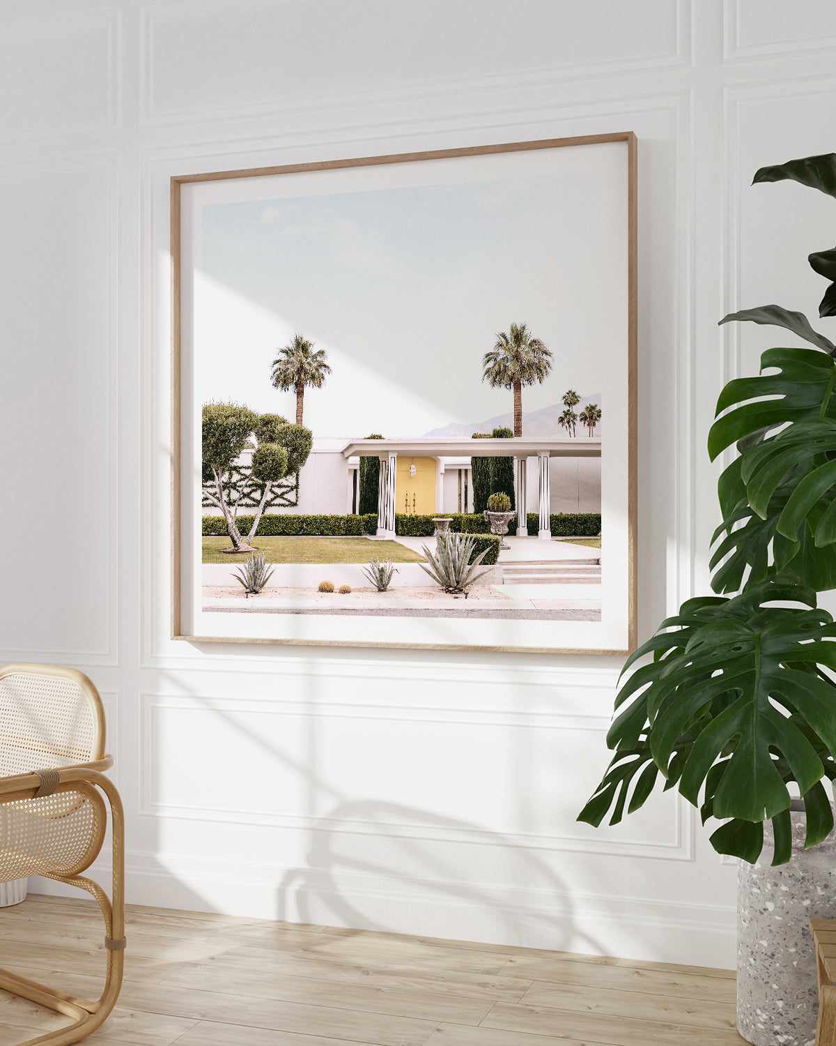 Yellow Door, Palm Springs Art Print