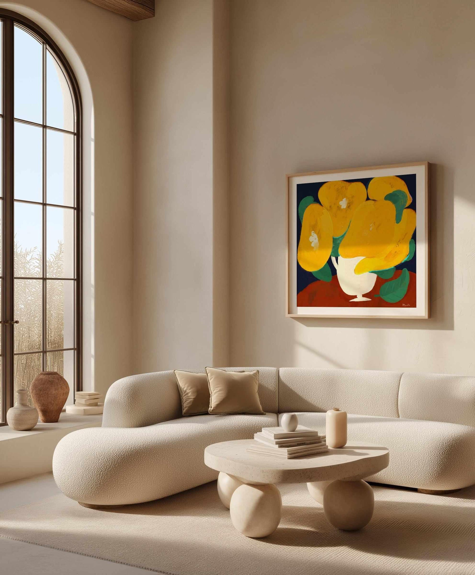 Yellow Flowers by Marco Marella | Art Print from Olive et Oriel where you can shop wallpaper and artworks online