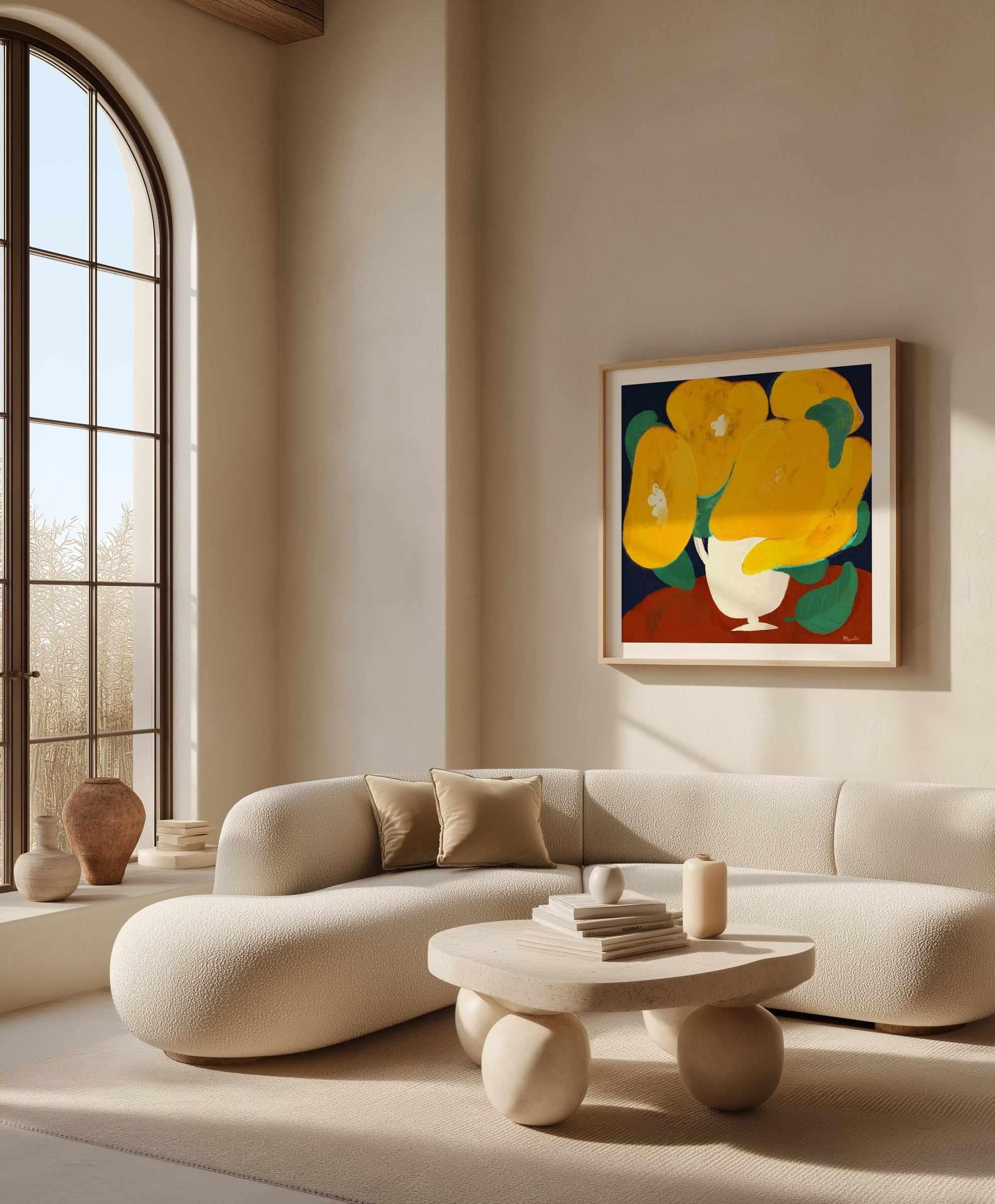 Yellow Flowers by Marco Marella | Art Print from Olive et Oriel where you can shop wallpaper and artworks online