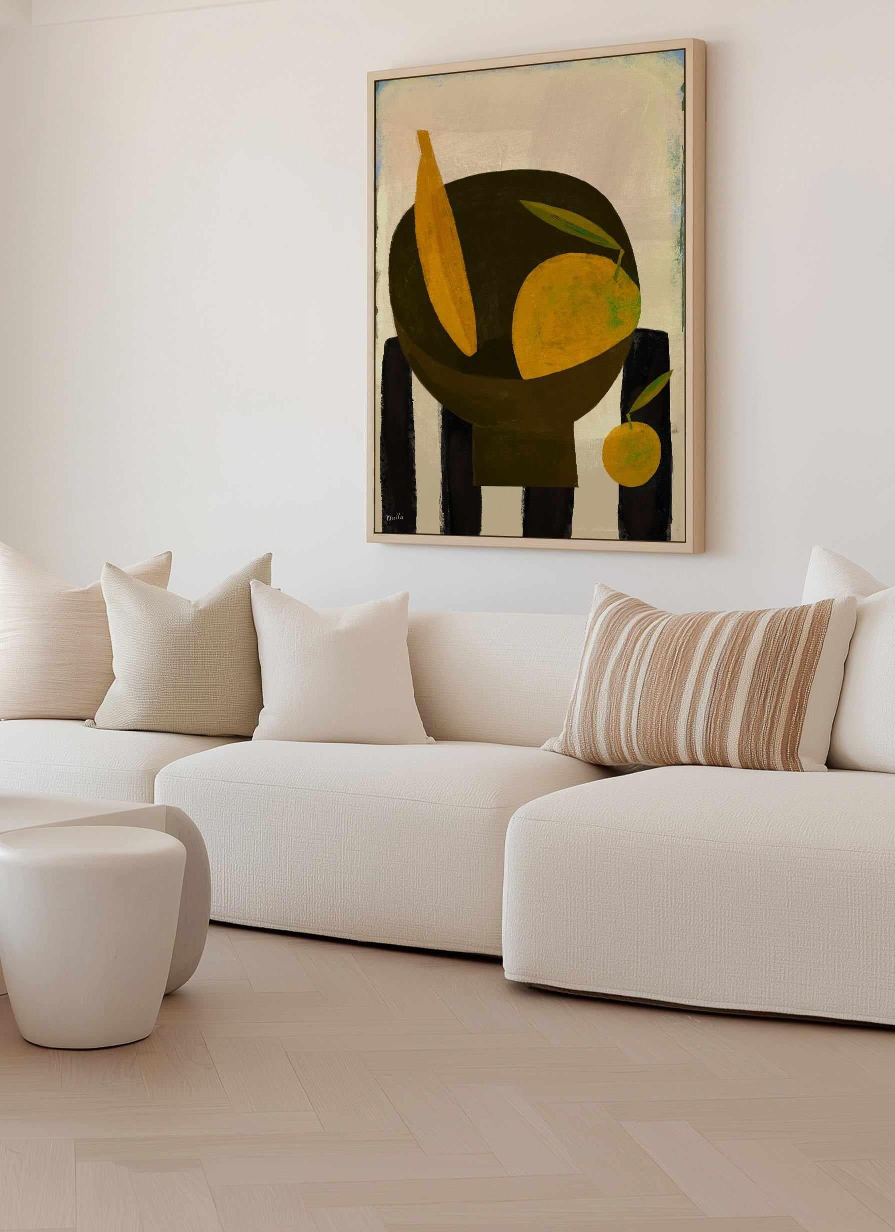 Yellow Fruits Copia by Marco Marella | Framed Canvas Art Print from Olive et Oriel where you can shop wallpaper and artworks online