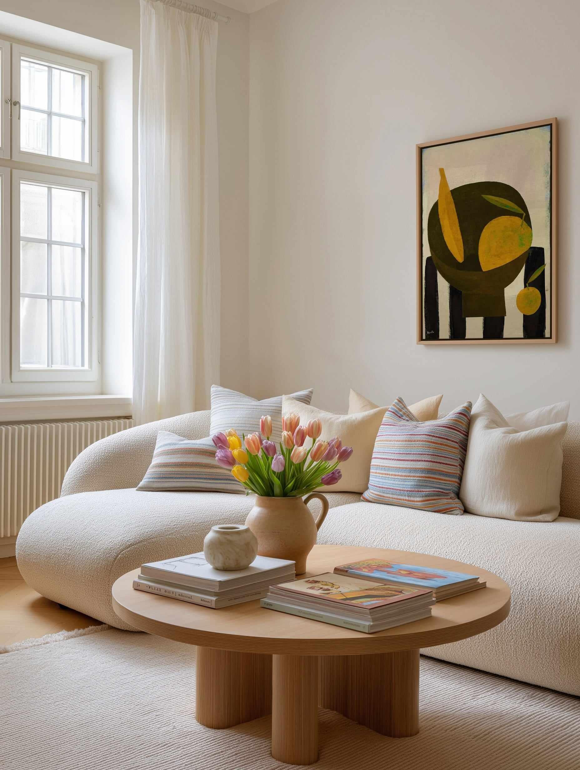 Yellow Fruits Copia by Marco Marella | Framed Canvas Art Print from Olive et Oriel where you can shop wallpaper and artworks online