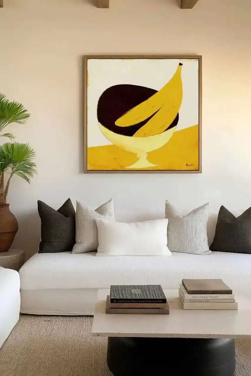 Yellow Fruits by Marco Marella | Framed Canvas Art Print from Olive et Oriel where you can shop wallpaper and artworks online