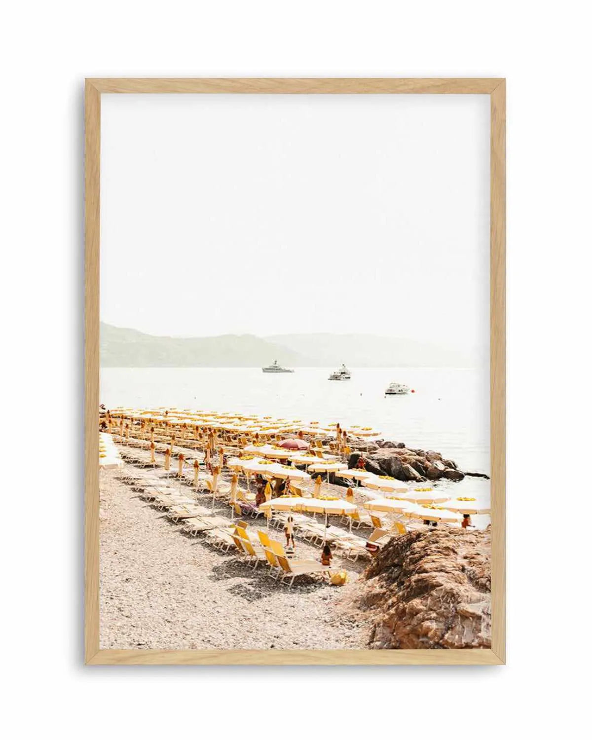 Yellow Umbrella Italian Riviera No 2 Art Print from Olive et Oriel where you can shop wallpaper and artworks online
