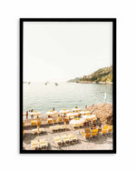 Yellow Umbrella Italian Riviera No I Art Print