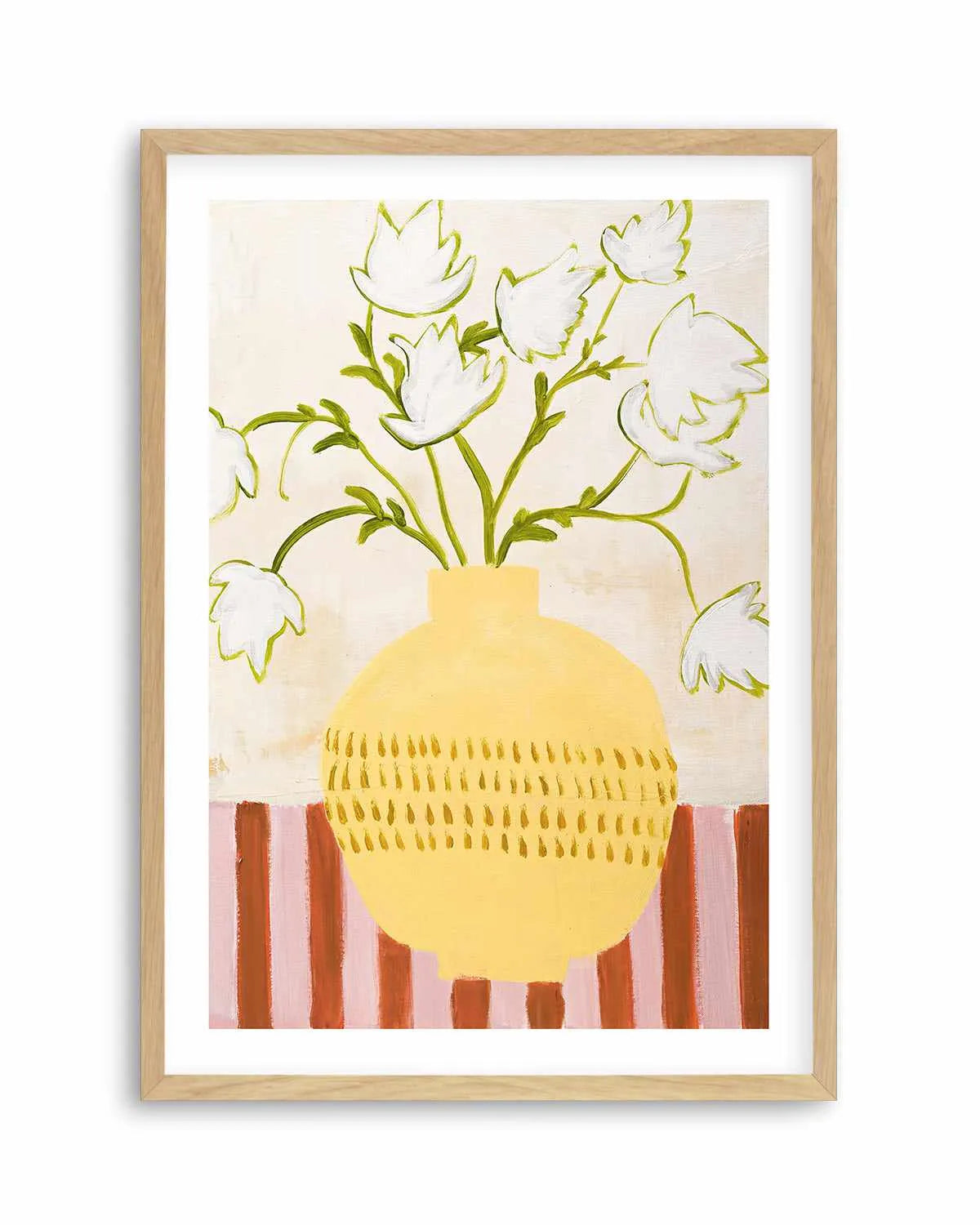 Yellow Vase by Design Fabrikken Art Print from Olive et Oriel where you can shop wallpaper and artworks online
