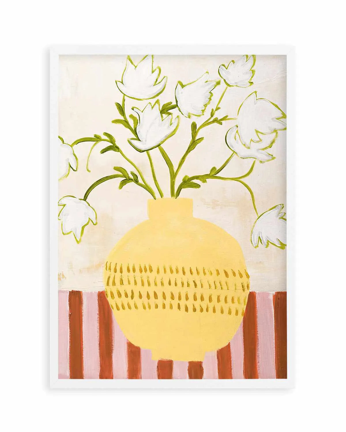 Yellow Vase by Design Fabrikken Art Print from Olive et Oriel where you can shop wallpaper and artworks online