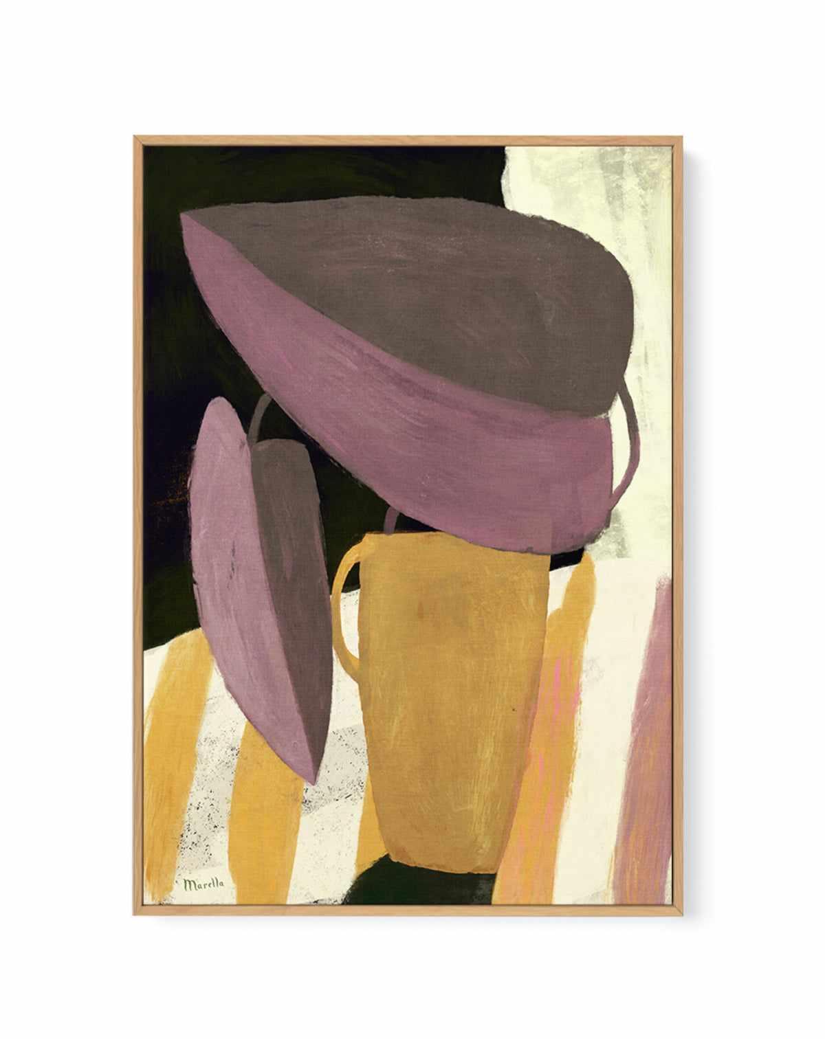 Yellow Vase by Marco Marella | Framed Canvas Art Print from Olive et Oriel where you can shop wallpaper and artworks online