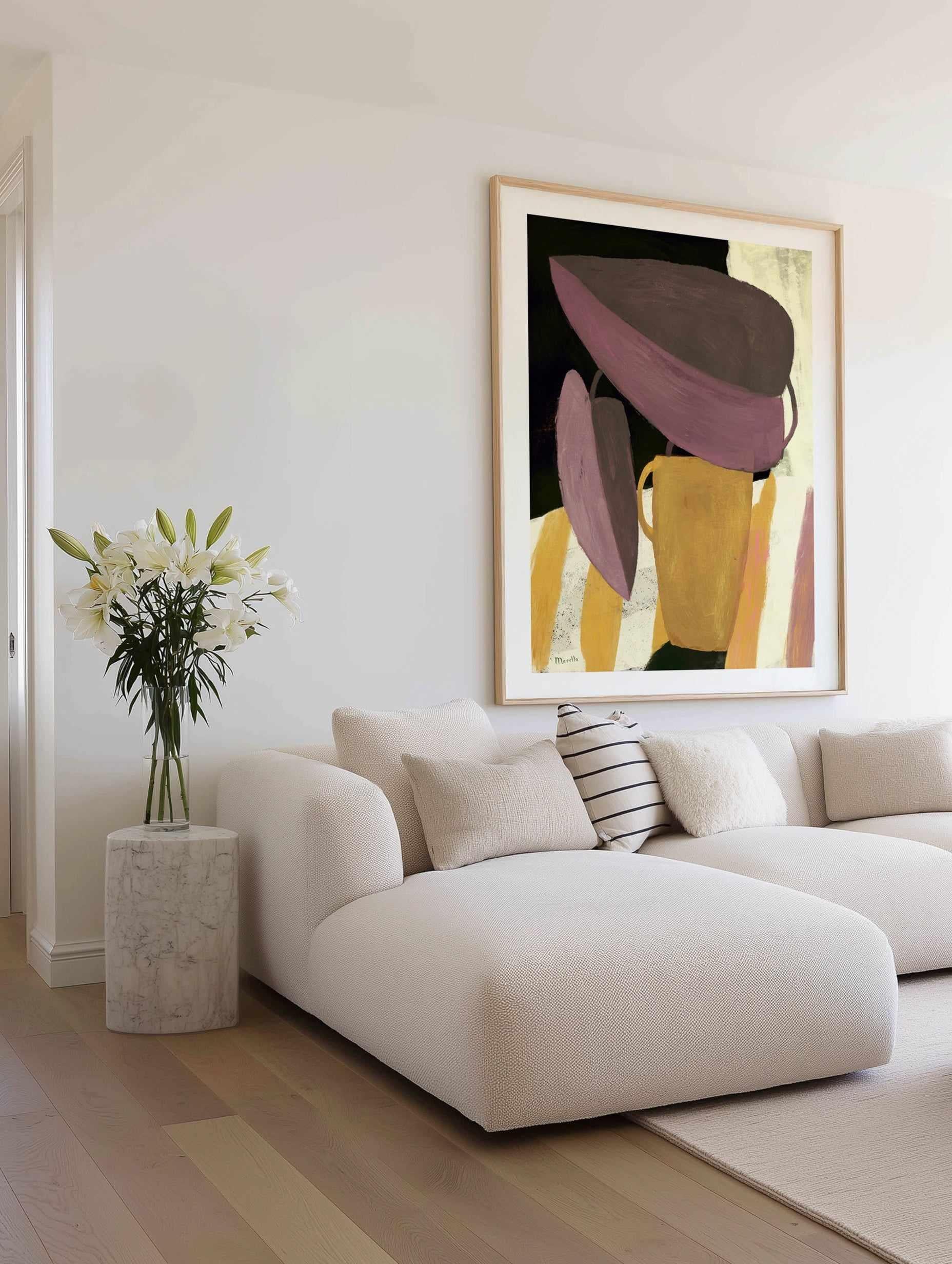 Yellow Vase by Marco Marella | Art Print from Olive et Oriel where you can shop wallpaper and artworks online