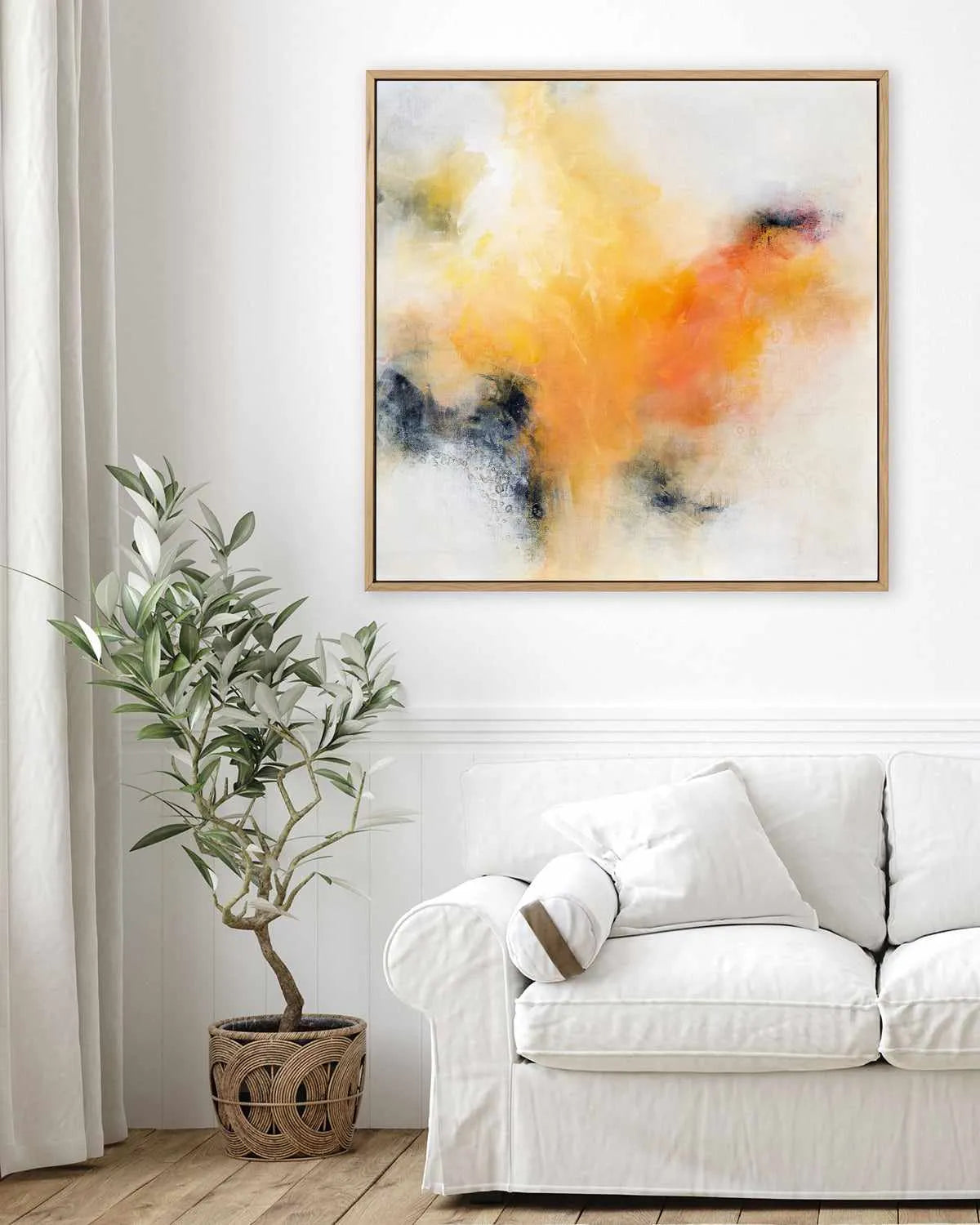Yellow on Yellow by Karen Hale | Framed Canvas Art Print from Olive et Oriel where you can shop wallpaper and artworks online