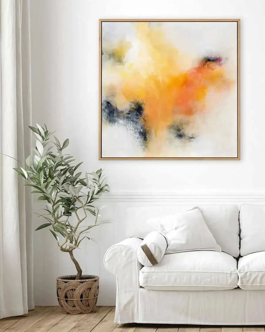 Yellow on Yellow by Karen Hale | Framed Canvas Art Print from Olive et Oriel where you can shop wallpaper and artworks online