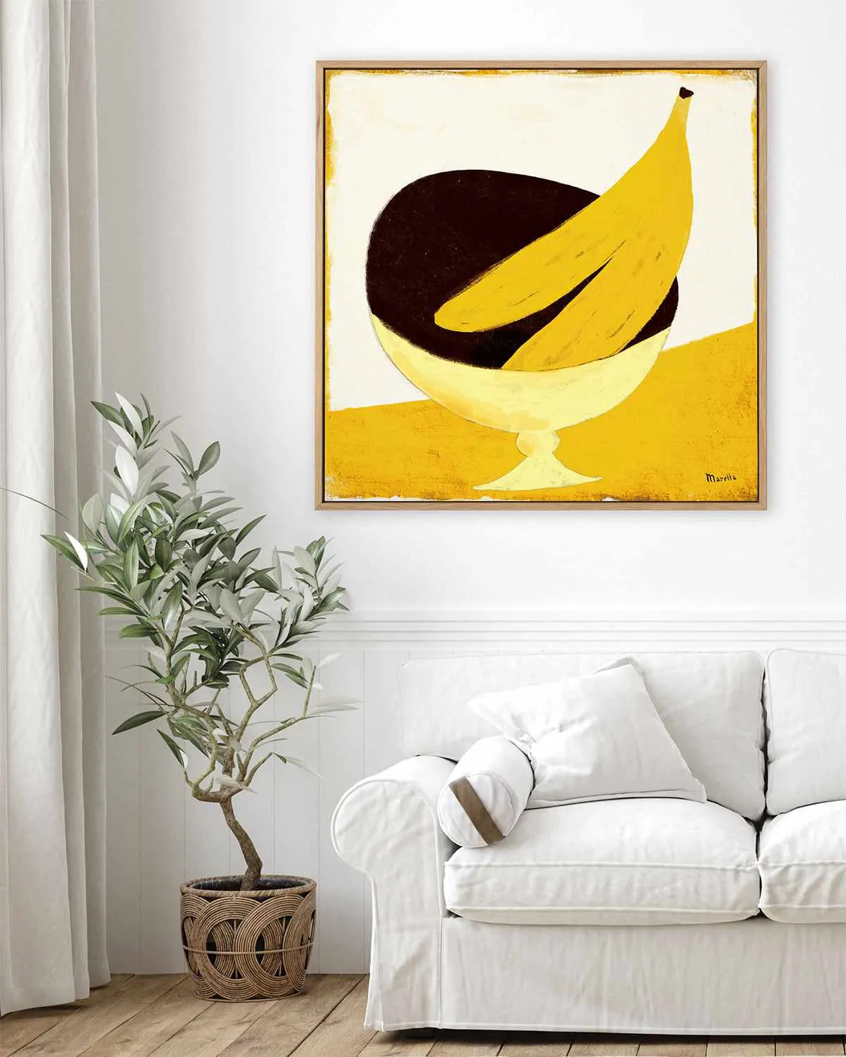 Yellow Fruits by Marco Marella | Framed Canvas Art Print from Olive et Oriel where you can shop wallpaper and artworks online