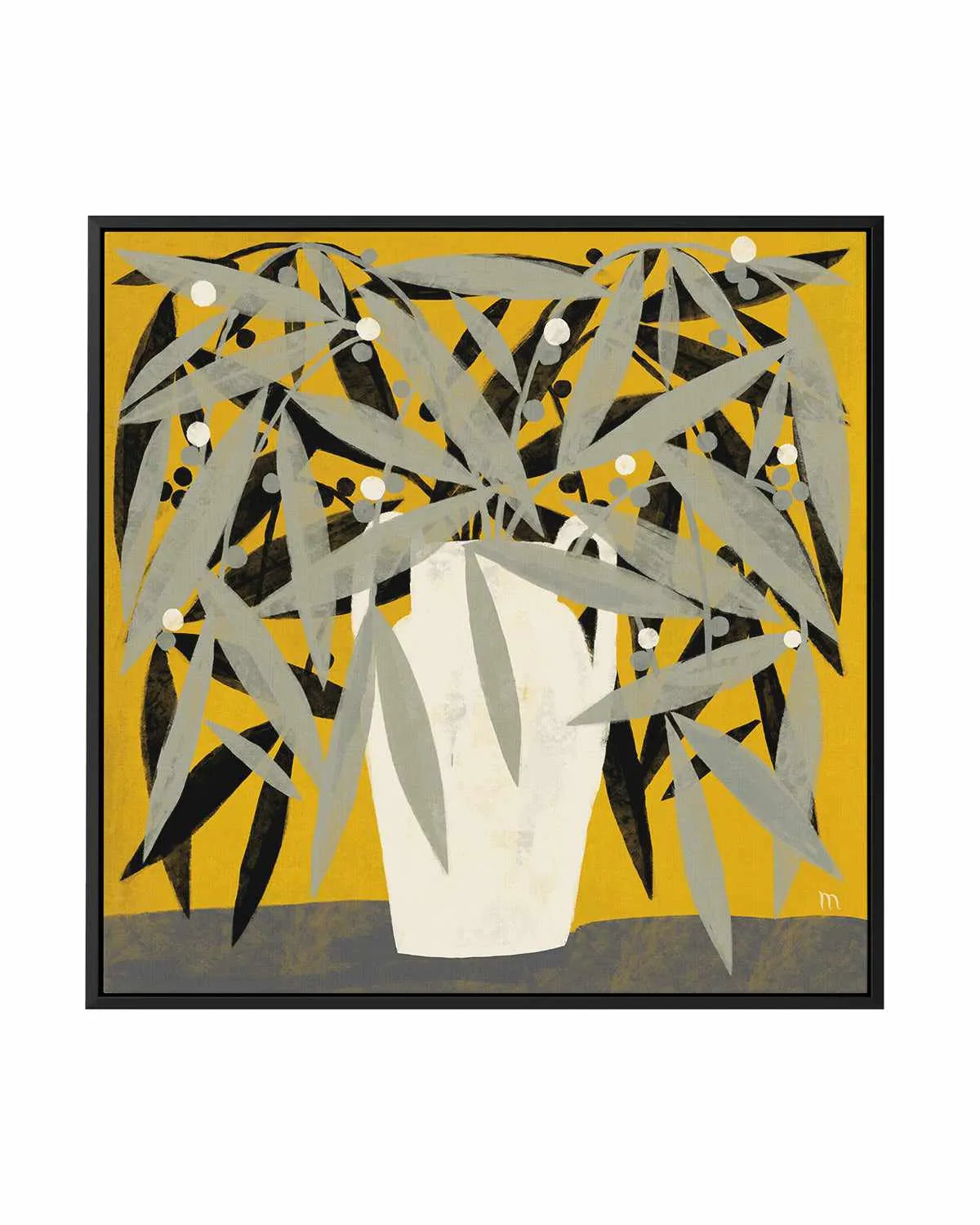 Yellow Room Still Life II by Marco Marella | Framed Canvas Art Print from Olive et Oriel where you can shop wallpaper and artworks online