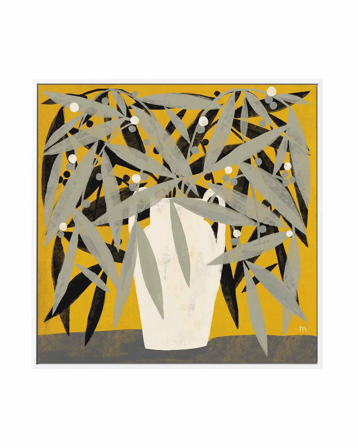 Yellow Room Still Life II by Marco Marella | Framed Canvas Art Print