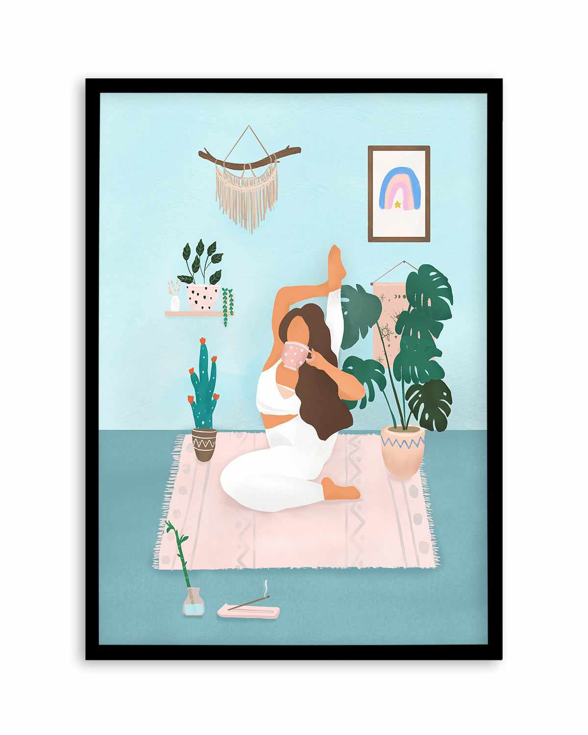 Yoga Girl by Petra Lizde Art Print