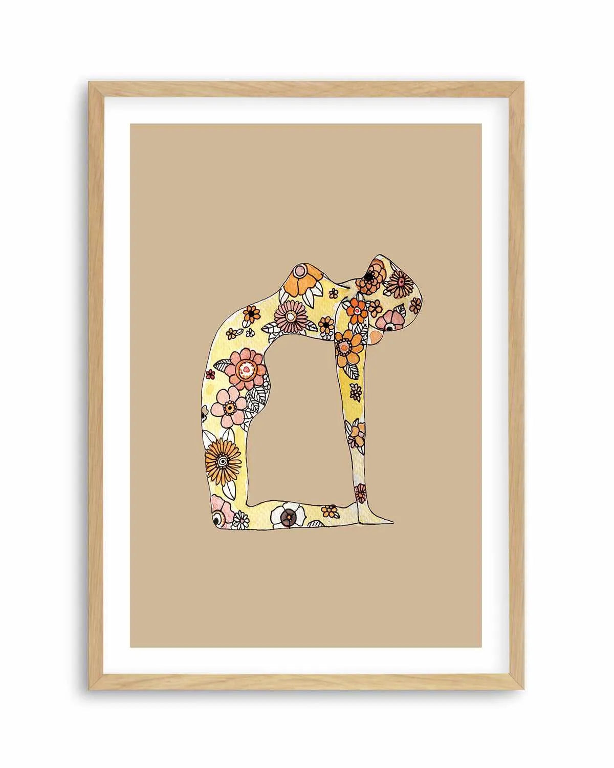 Yoga Love by Maku Fenaroli | Art Print from Olive et Oriel where you can shop wallpaper and artworks online