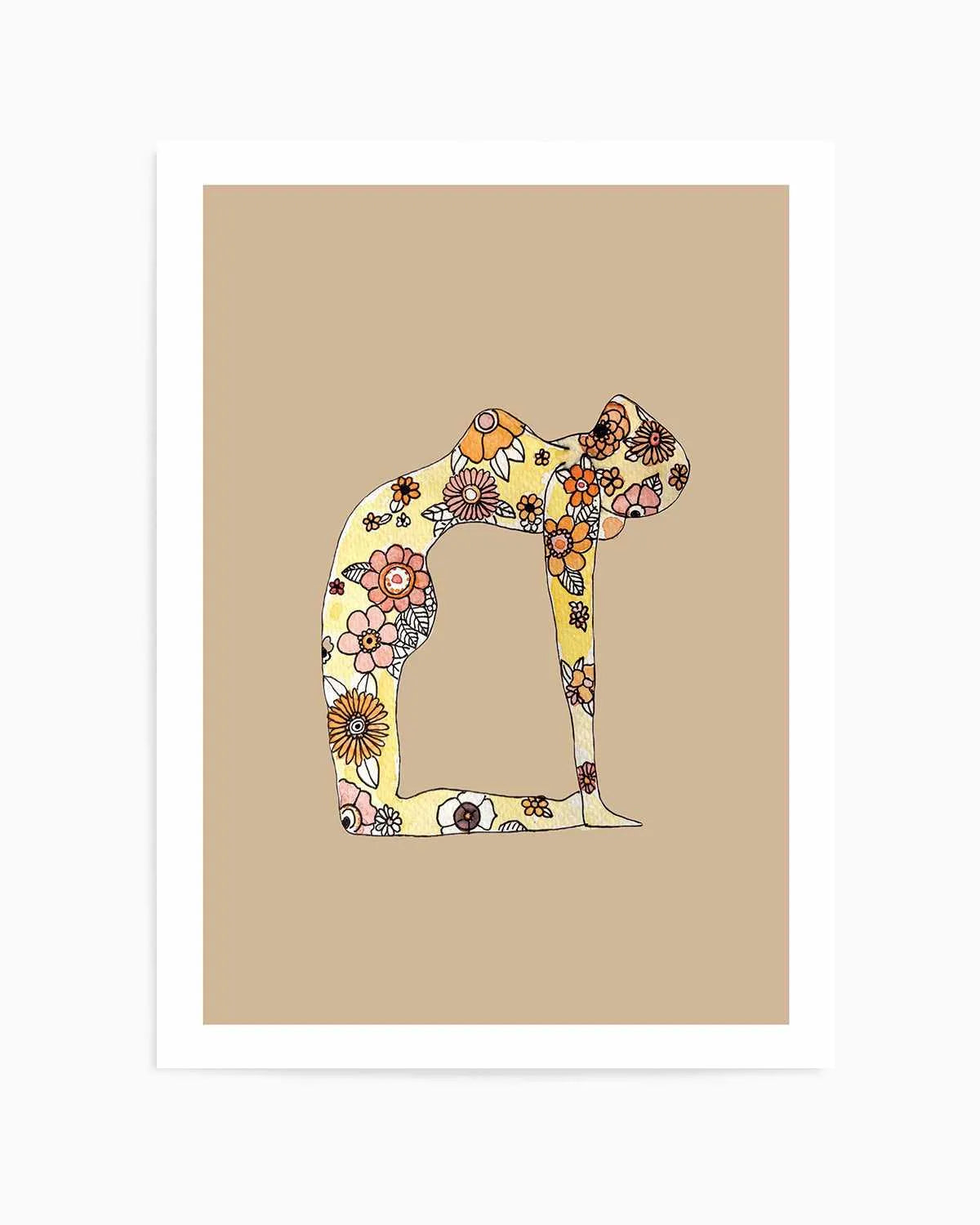 Yoga Love by Maku Fenaroli | Art Print from Olive et Oriel where you can shop wallpaper and artworks online