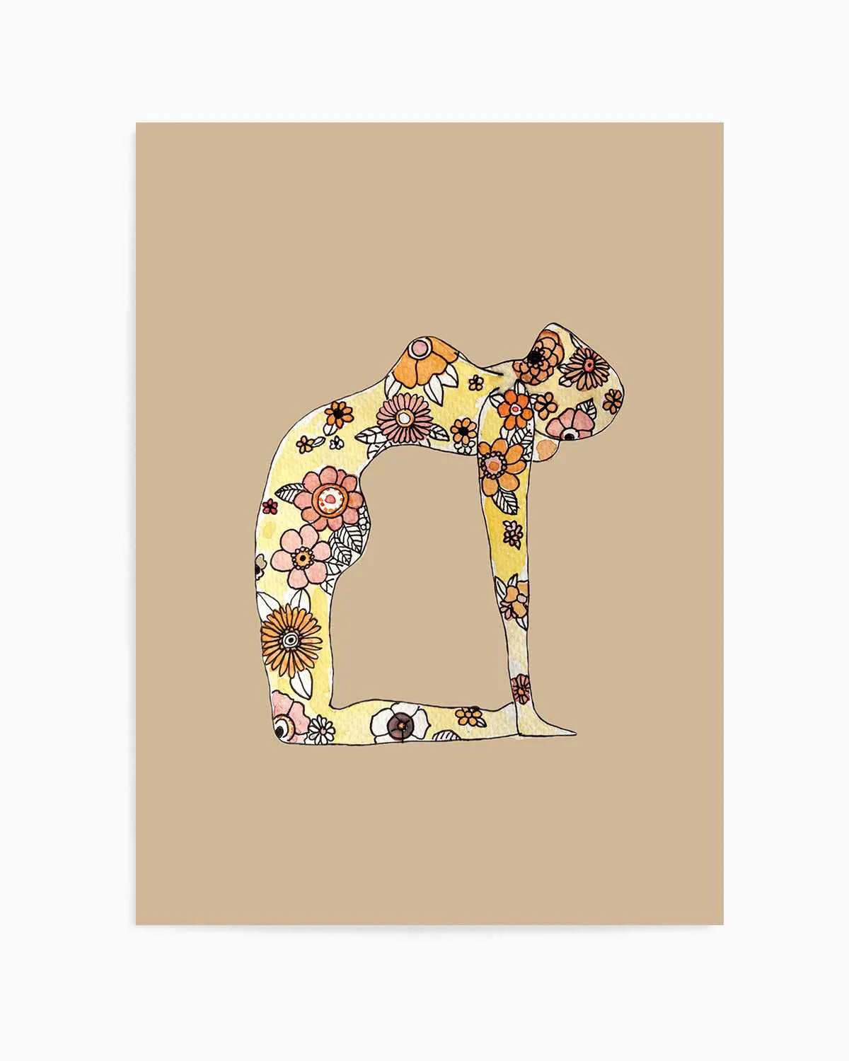 Yoga Love by Maku Fenaroli | Art Print from Olive et Oriel where you can shop wallpaper and artworks online