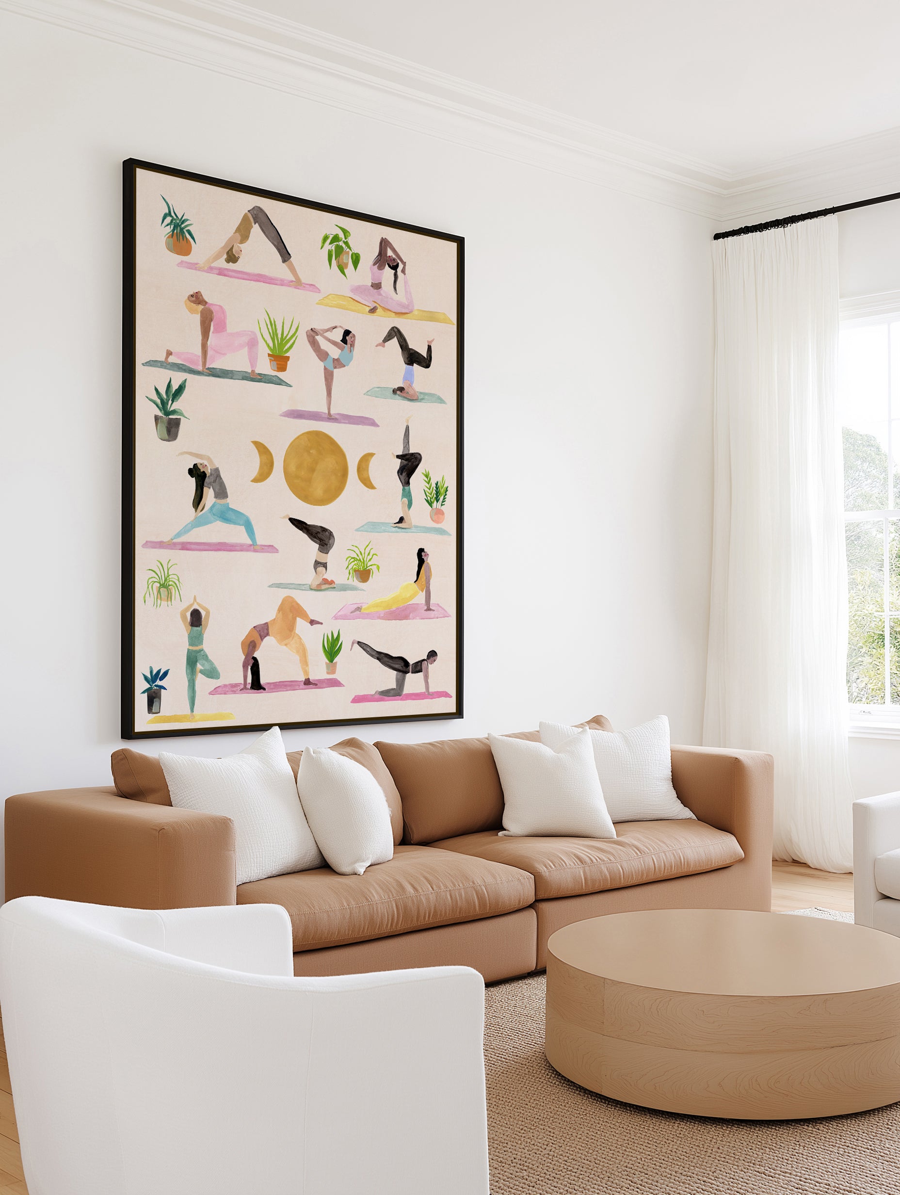 Yogi Poster by Laura Page | Framed Canvas Art Print