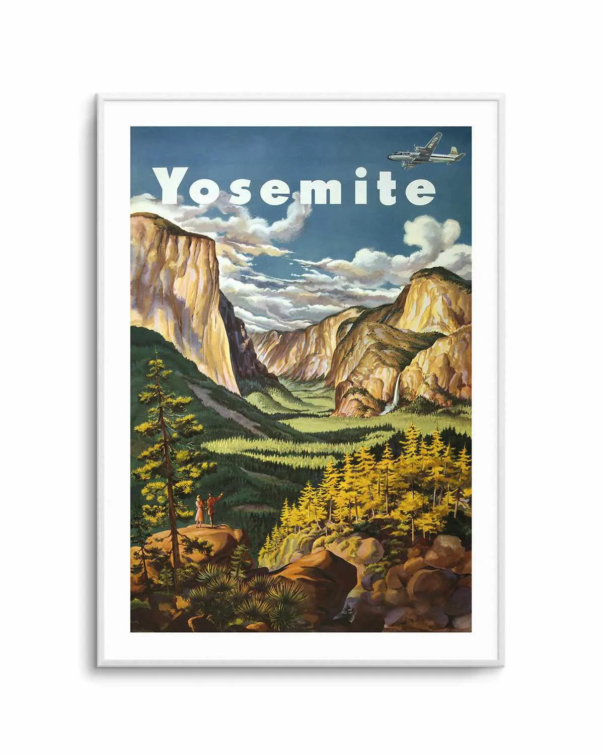 Yosemite Vintage Poster Art Print from Olive et Oriel where you can shop wallpaper and artworks online