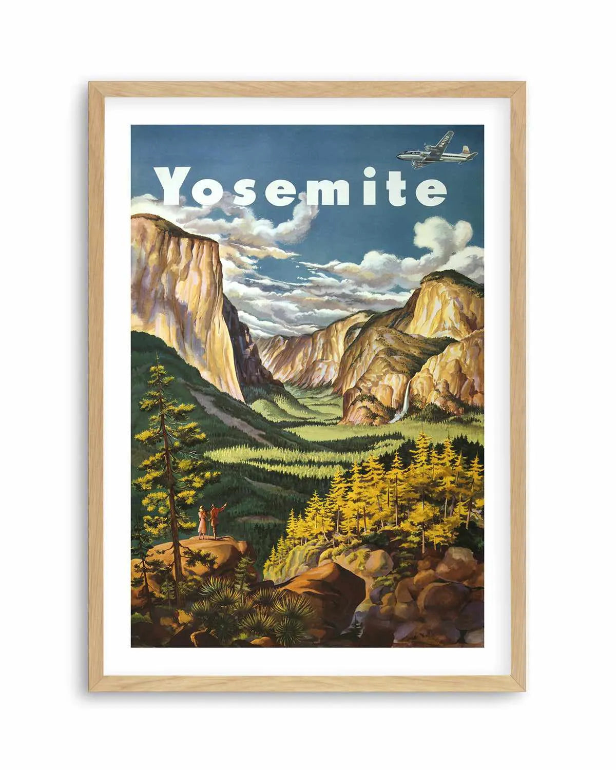 Yosemite Vintage Poster Art Print from Olive et Oriel where you can shop wallpaper and artworks online