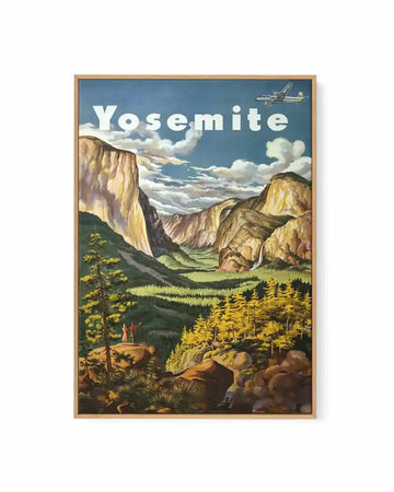 Yosemite Vintage Poster | Framed Canvas Art Print from Olive et Oriel where you can shop wallpaper and artworks online