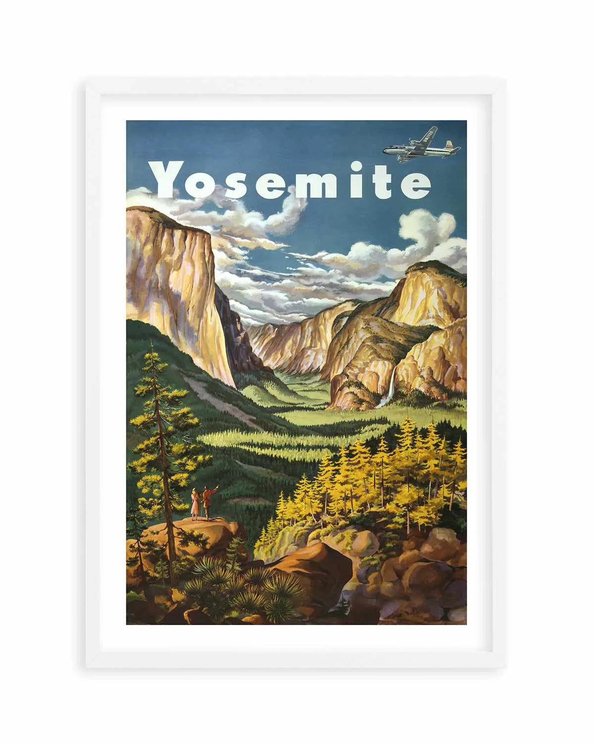 Yosemite Vintage Poster Art Print from Olive et Oriel where you can shop wallpaper and artworks online