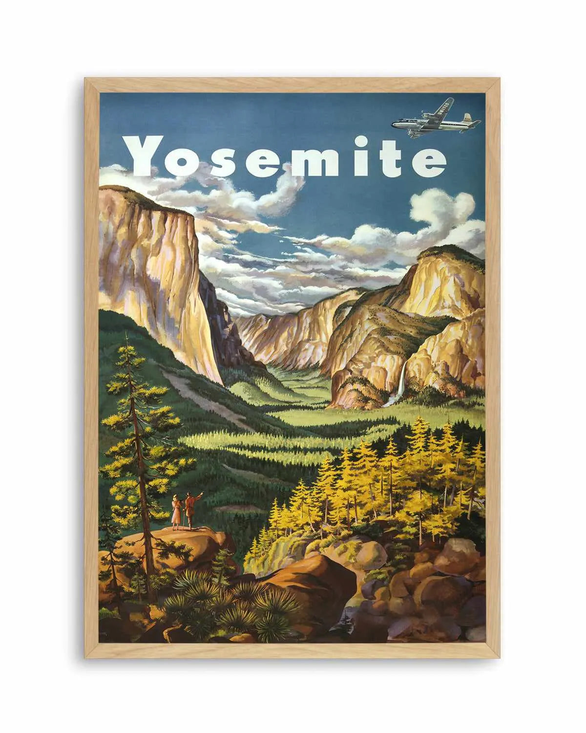 Yosemite Vintage Poster Art Print from Olive et Oriel where you can shop wallpaper and artworks online