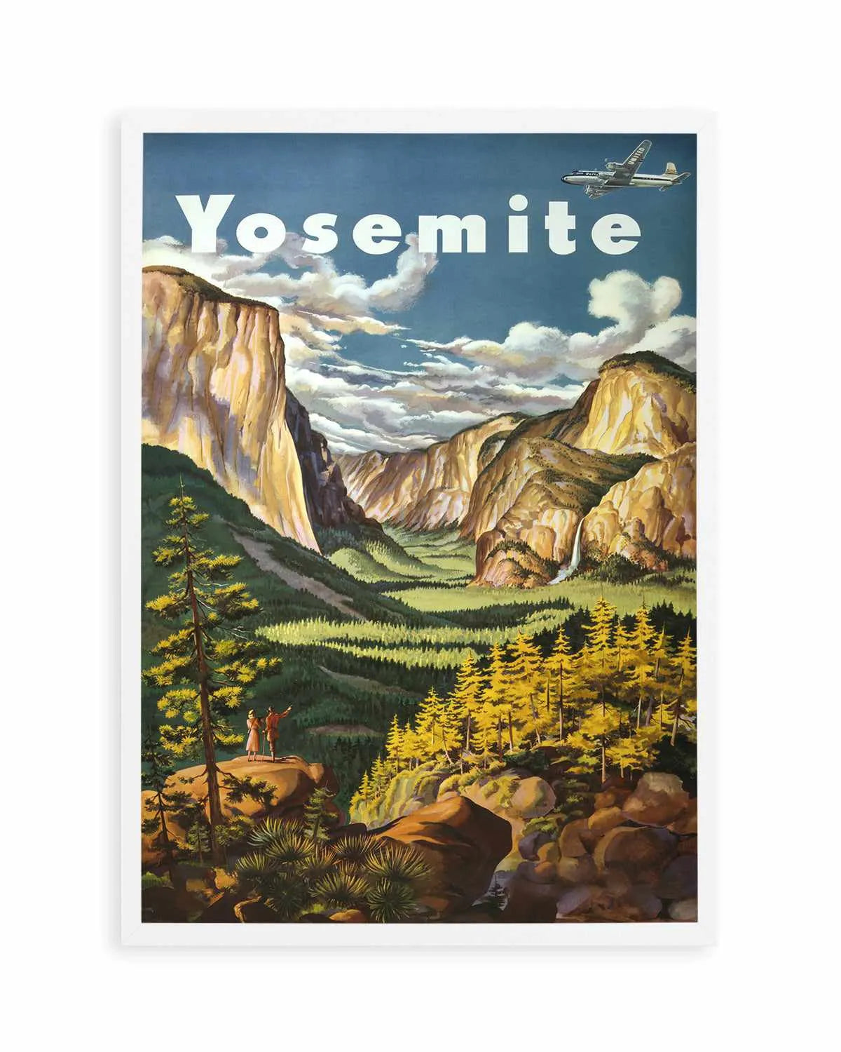 Yosemite Vintage Poster Art Print from Olive et Oriel where you can shop wallpaper and artworks online