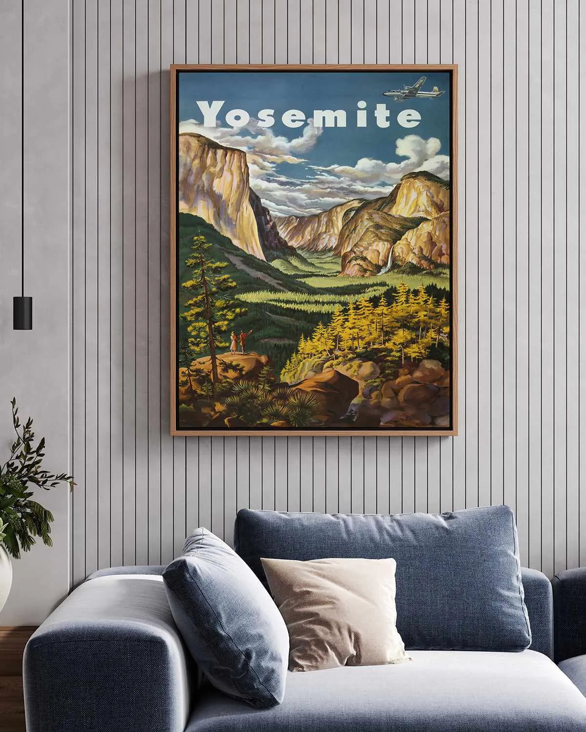 Yosemite Vintage Poster | Framed Canvas Art Print from Olive et Oriel where you can shop wallpaper and artworks online