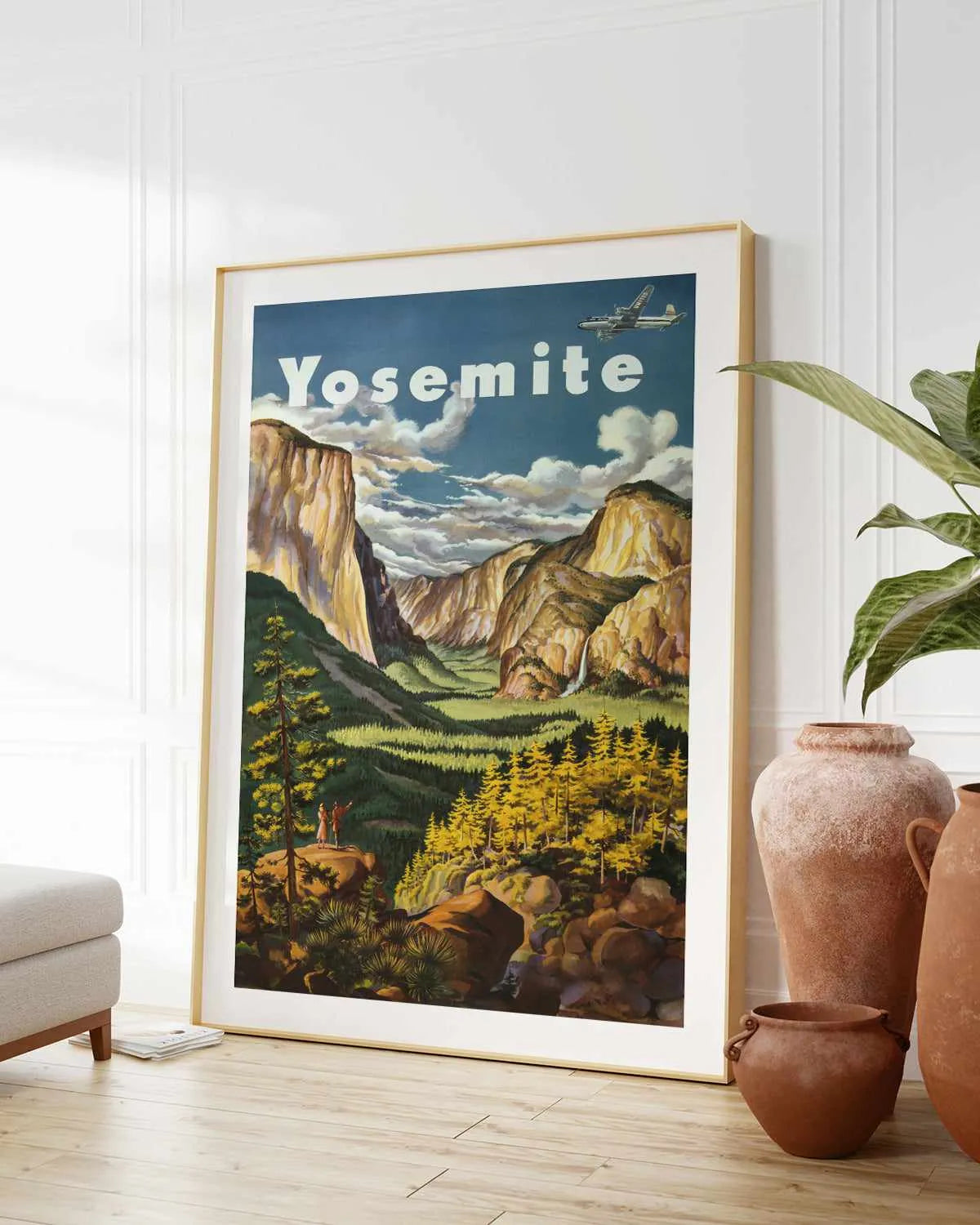 Yosemite Vintage Poster Art Print from Olive et Oriel where you can shop wallpaper and artworks online