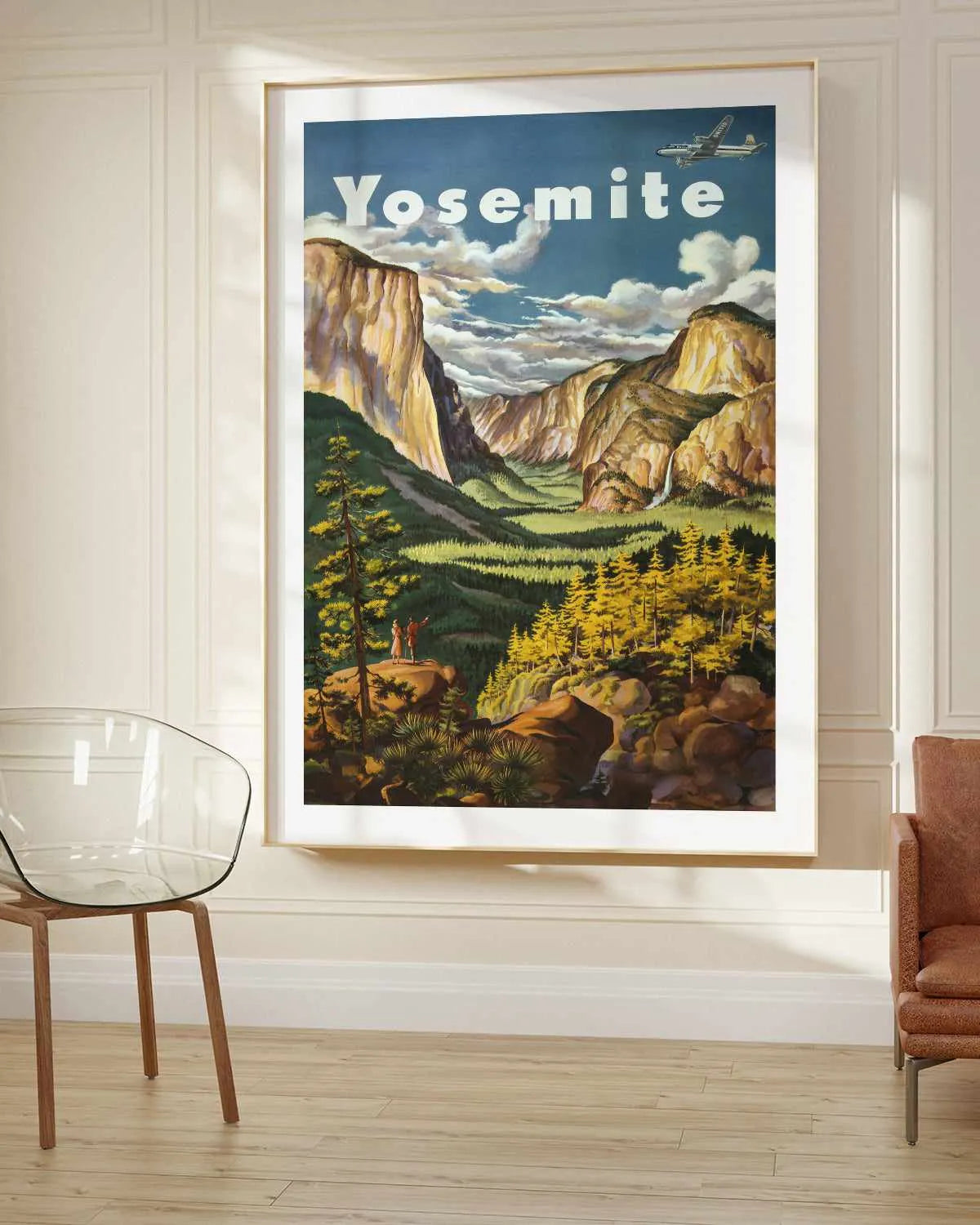 Yosemite Vintage Poster Art Print from Olive et Oriel where you can shop wallpaper and artworks online