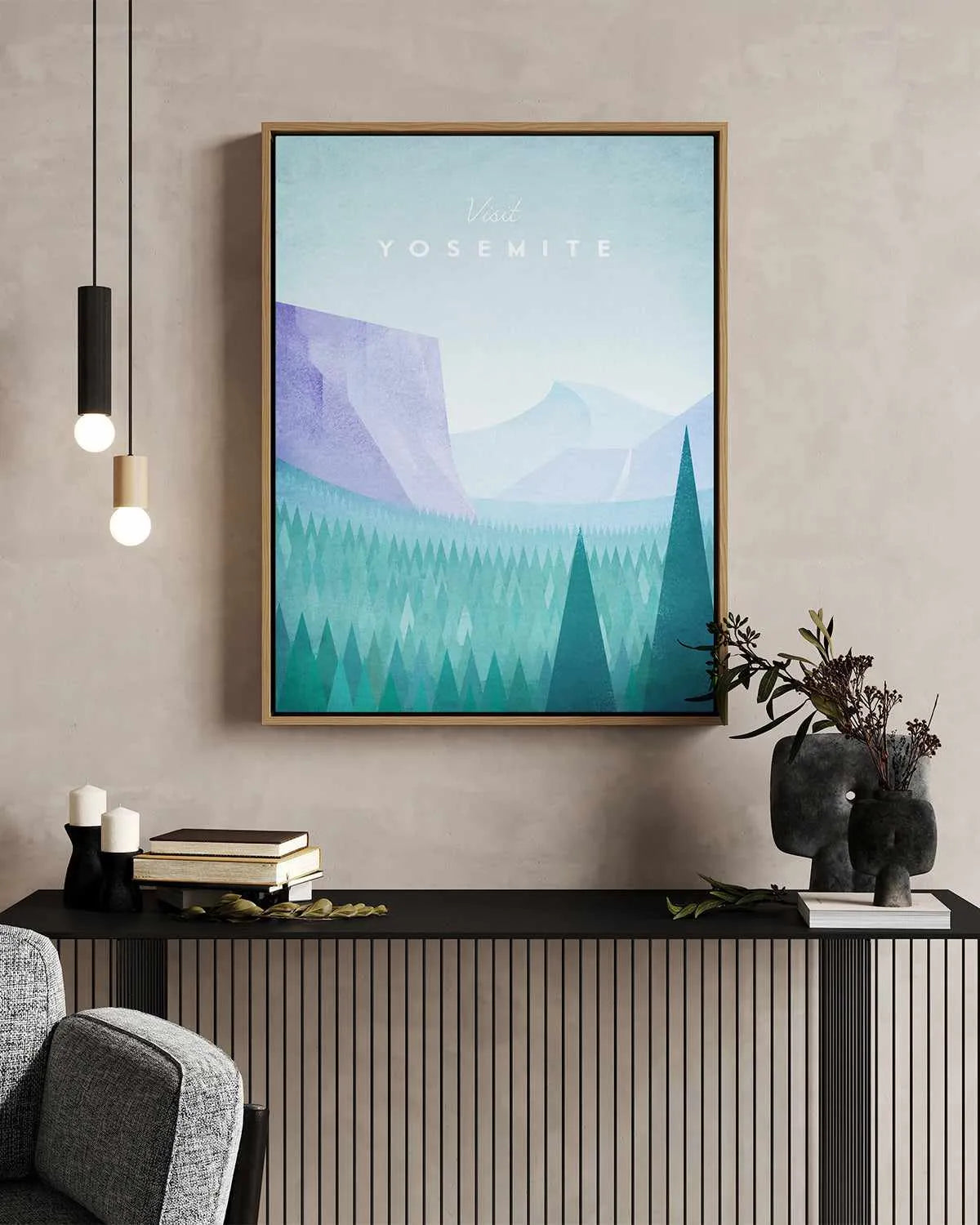 Yosemite by Henry Rivers | Framed Canvas Art Print from Olive et Oriel where you can shop wallpaper and artworks online