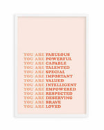 You Are Fabulous Art Print