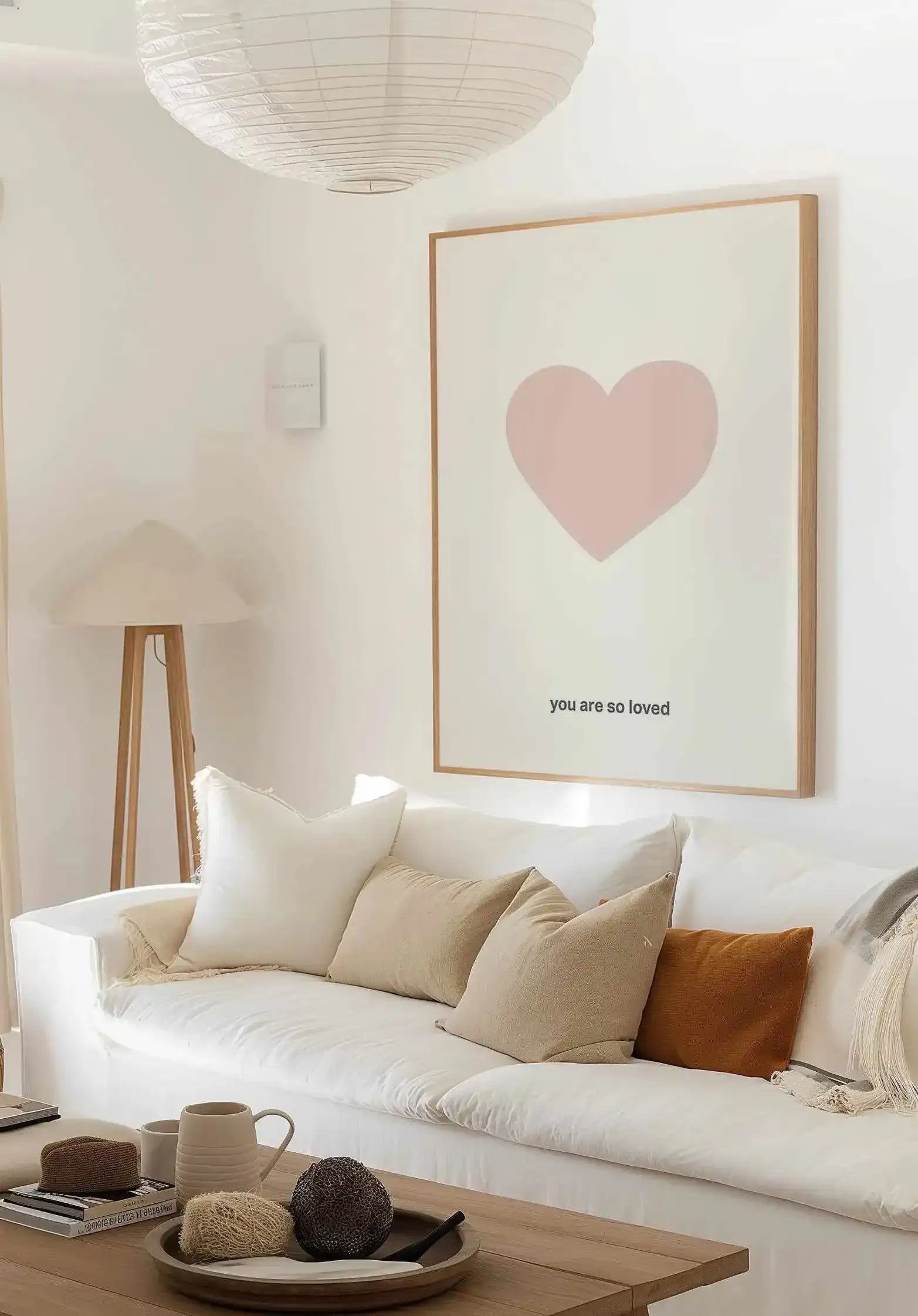 You Are So Loved | 2 Colour Options Art Print from Olive et Oriel where you can shop wallpaper and artworks online