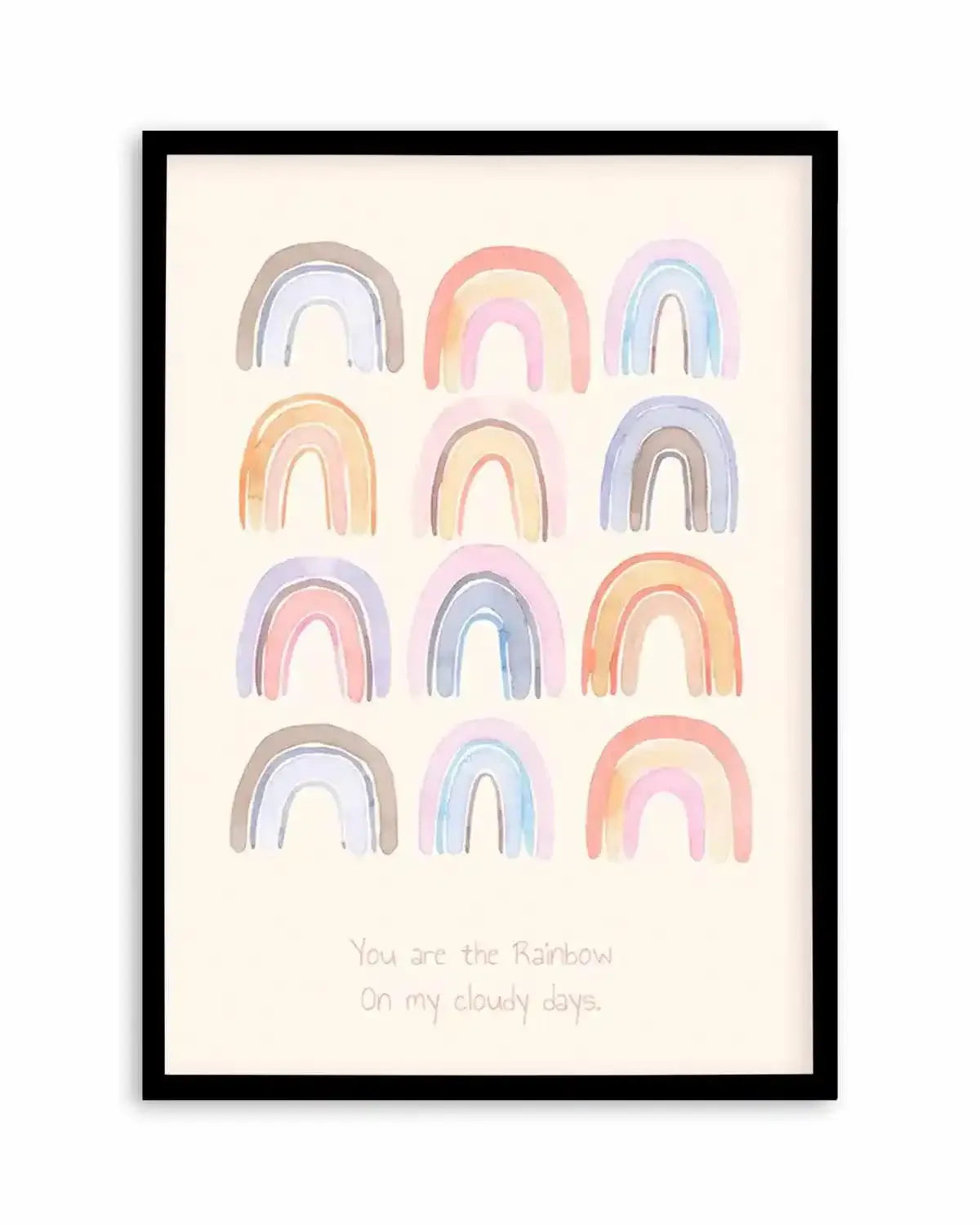 You Are The Rainbow Art Print from Olive et Oriel where you can shop wallpaper and artworks online