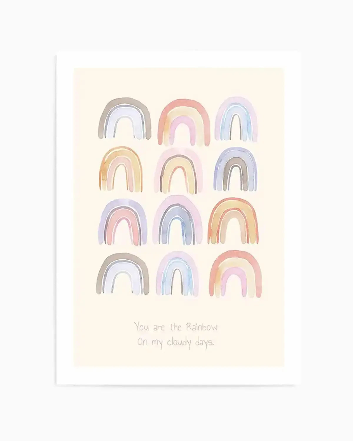 You Are The Rainbow Art Print from Olive et Oriel where you can shop wallpaper and artworks online