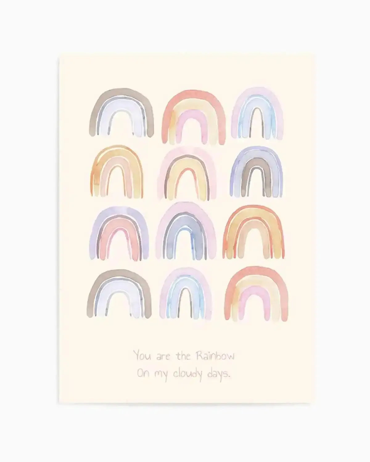 You Are The Rainbow Art Print from Olive et Oriel where you can shop wallpaper and artworks online