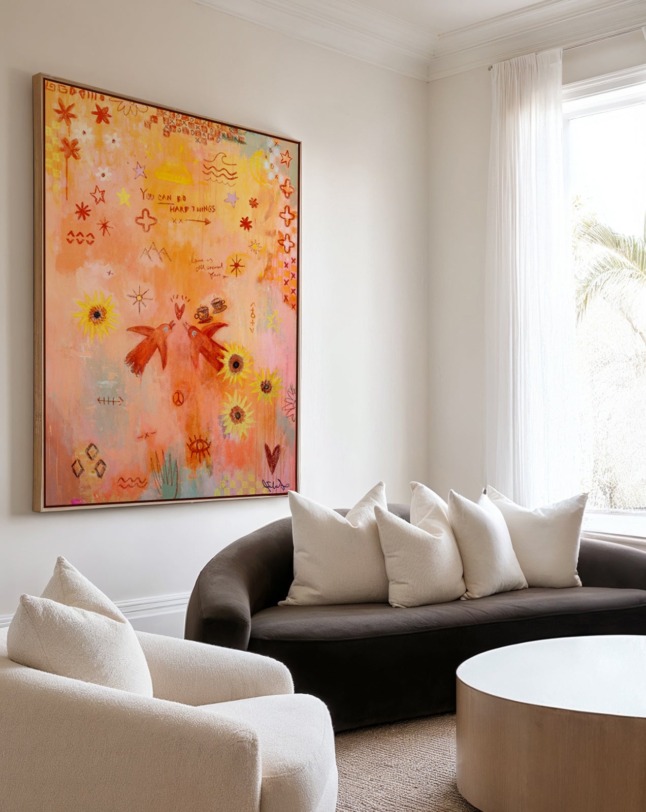 You Can Do Hard Things by Jackie Green | Framed Canvas Art Print