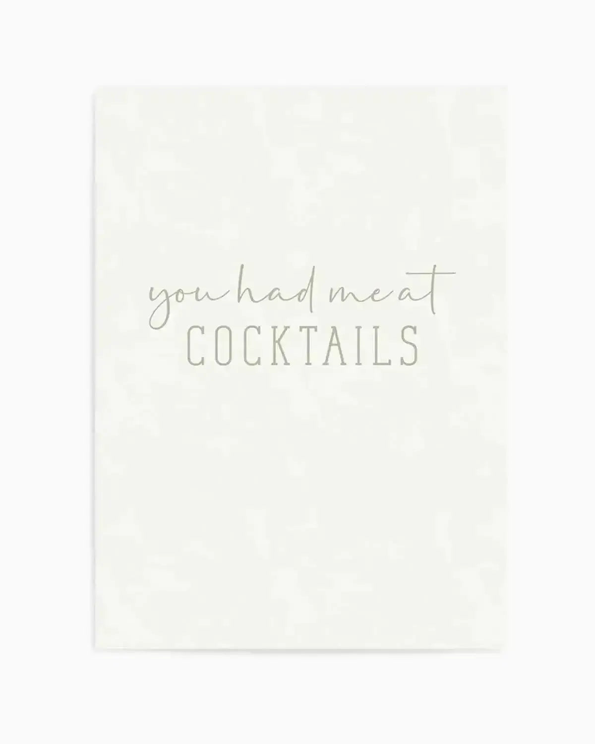 You Had Me At Cocktails Art Print from Olive et Oriel where you can shop wallpaper and artworks online