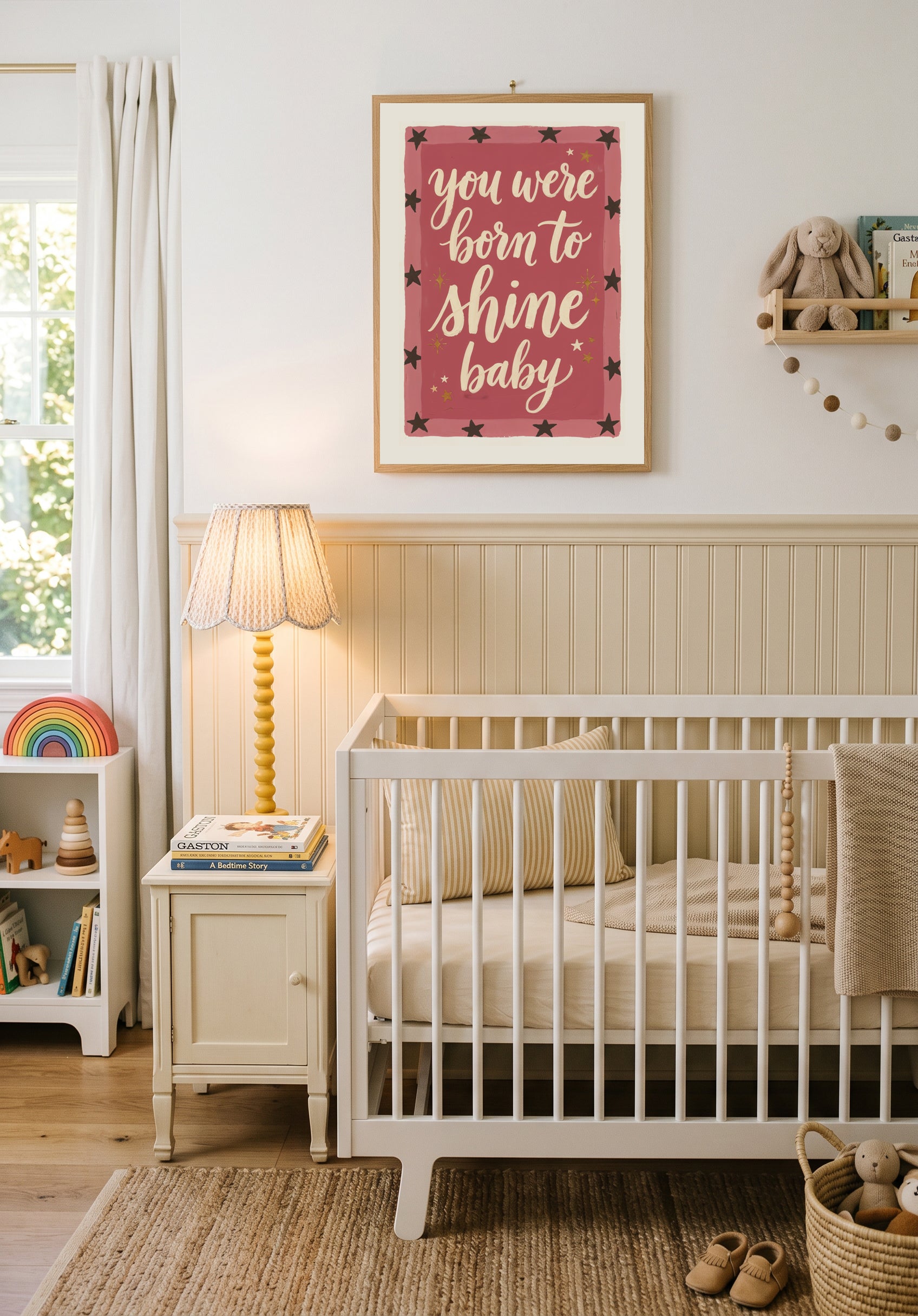 You Were Born to Shine Bright Baby | Art Print