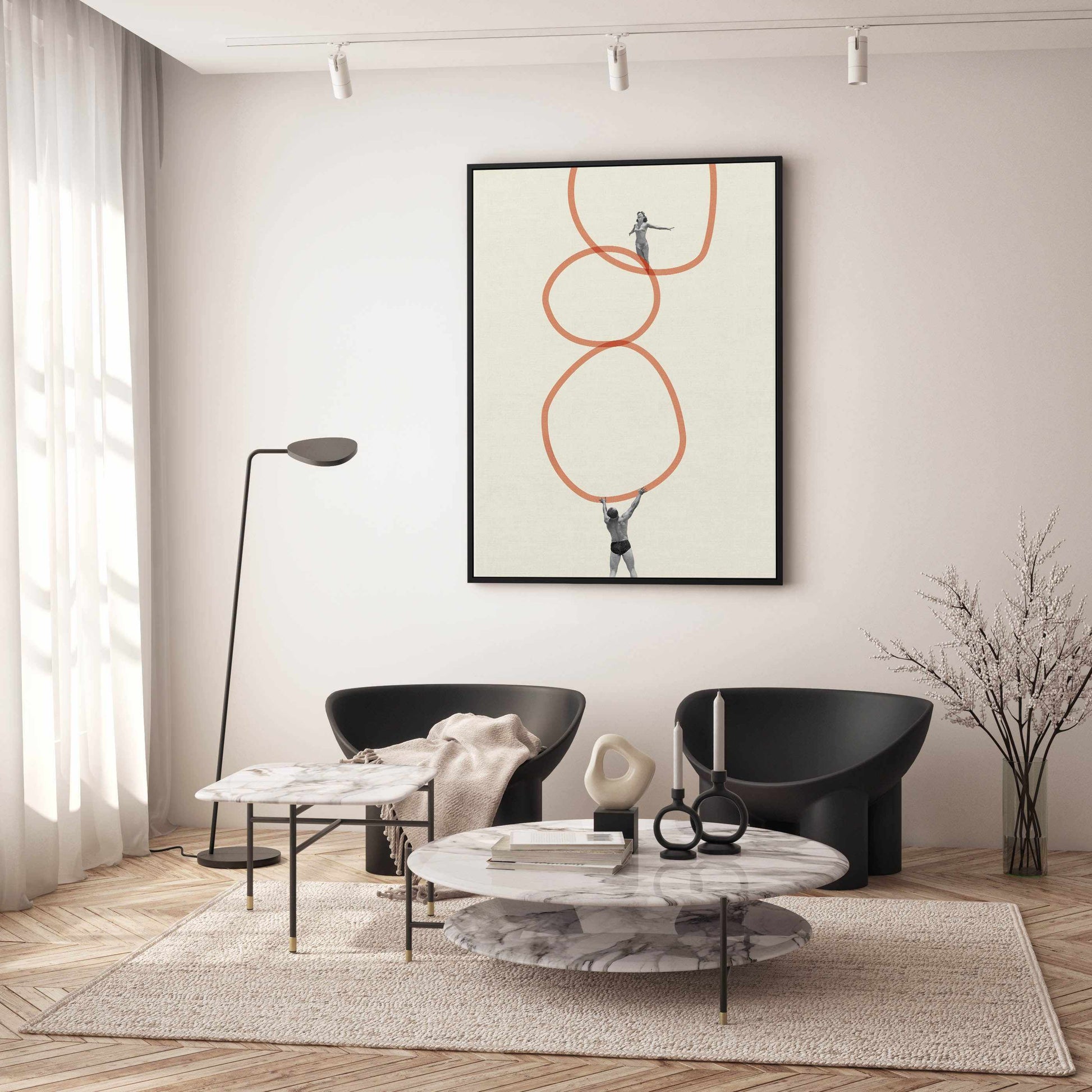 You make me feel everything By Maarten Leon | Framed Canvas Art Print from Olive et Oriel where you can shop wallpaper and artworks online