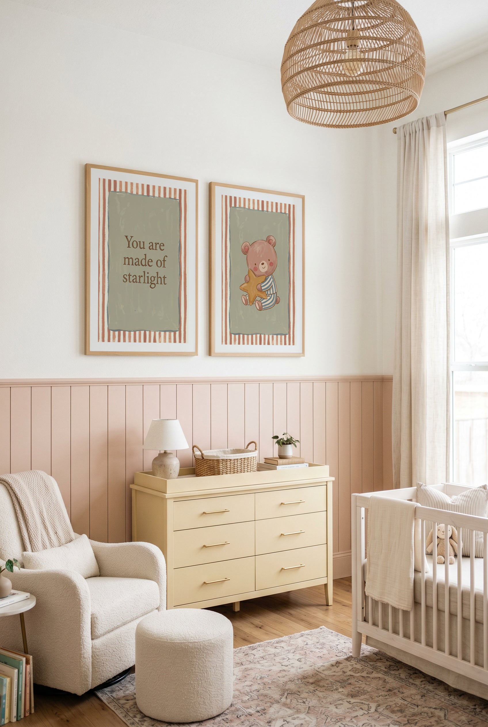 You Are Made of Starlight I & II Art Print Set of 2 | Matching Wall Art