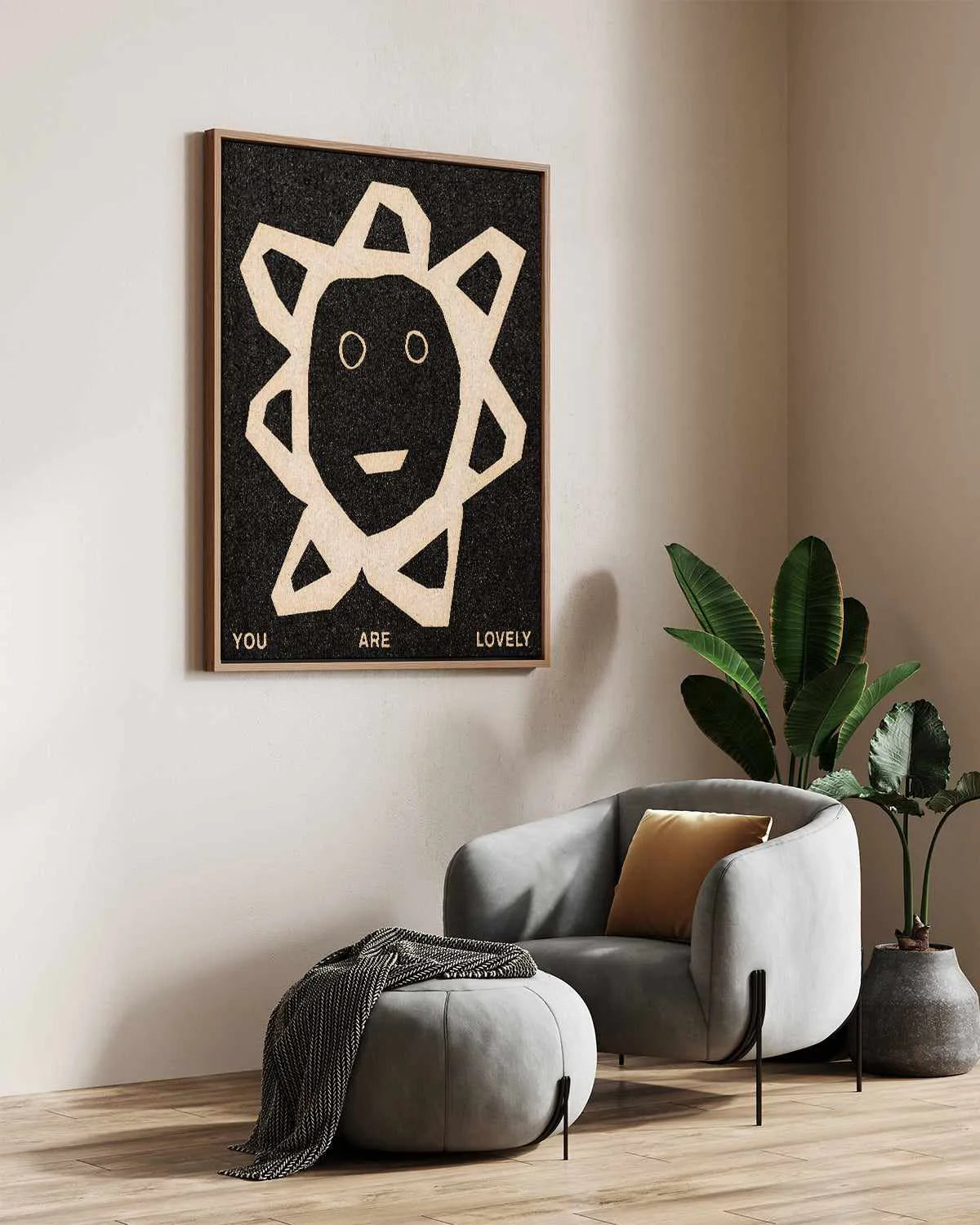 You Are Lovely by David Schmitt | Framed Canvas Art Print from Olive et Oriel where you can shop wallpaper and artworks online